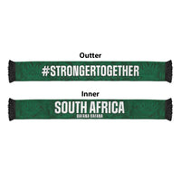 South Africa Indebe Yomhlaba Soccer Scarf Ndebele Art Green Edition