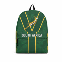 South Africa Rugby Backpack Go Champions Springboks Kente Pattern