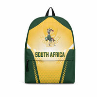 South Africa Rugby Backpack Springboks Mascot Sporty Style