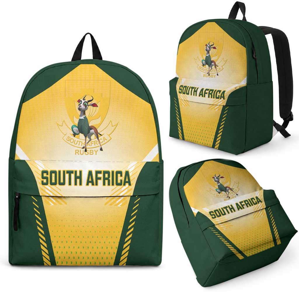 South Africa Rugby Backpack Springboks Mascot Sporty Style
