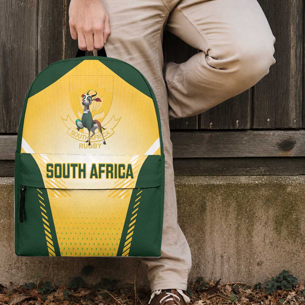 South Africa Rugby Backpack Springboks Mascot Sporty Style