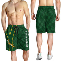 South Africa Rugby Shorts for Men Go Champions Springboks Kente Pattern