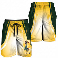 South Africa Rugby Shorts for Men Springboks Mascot Sporty Style