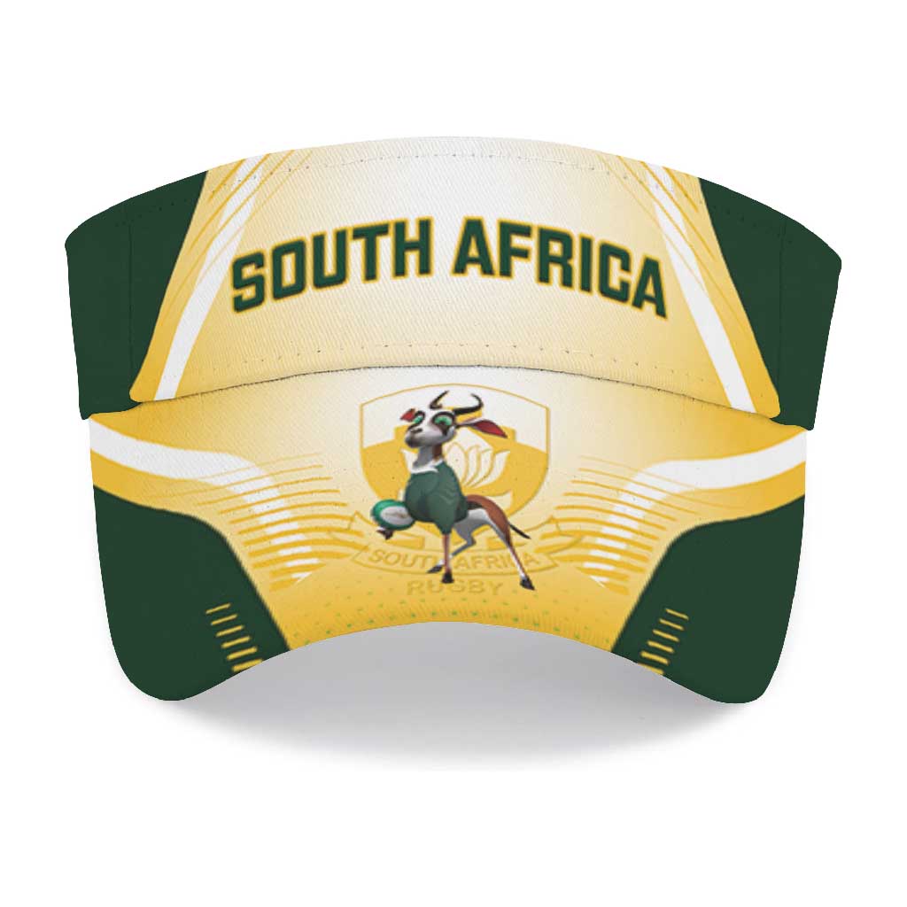 South Africa Rugby Sun Visor Cap Springboks Mascot Sporty Style