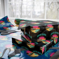 South Beach Miami Wrapping Paper Roll Retro Florida USA Souvenir Gift