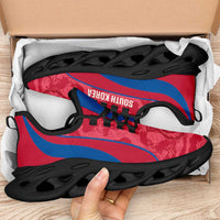 South Korea 2026 Football Clunky Sneakers Go Taegeuk Warriors Grunge Curve Stylized - Wonder Print Shop
