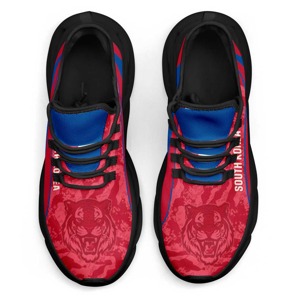 South Korea 2026 Football Clunky Sneakers Go Taegeuk Warriors Grunge Curve Stylized - Wonder Print Shop