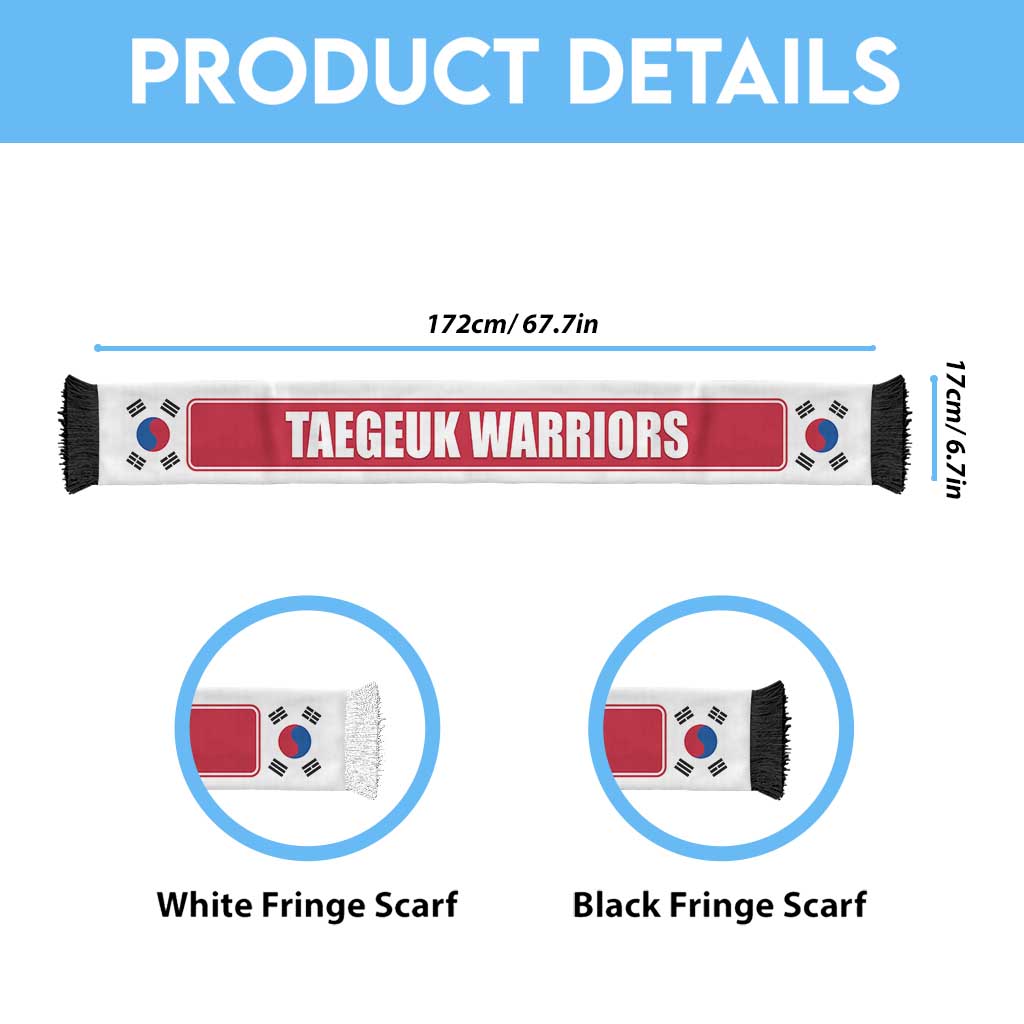 South Korea 2026 Football Soccer Scarf Go Taegeuk Warriors