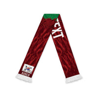 South Korea and Mexico National Football Personalized Soccer Scarf Taegeuk Warriors with El Tricolor Grunge Split Style