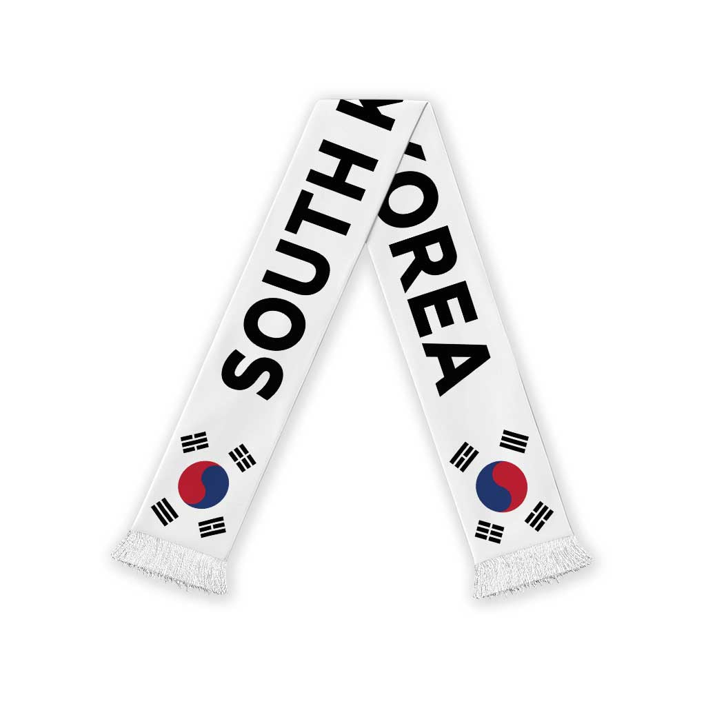 South Korea Football 2026 Soccer Scarf Flag Style