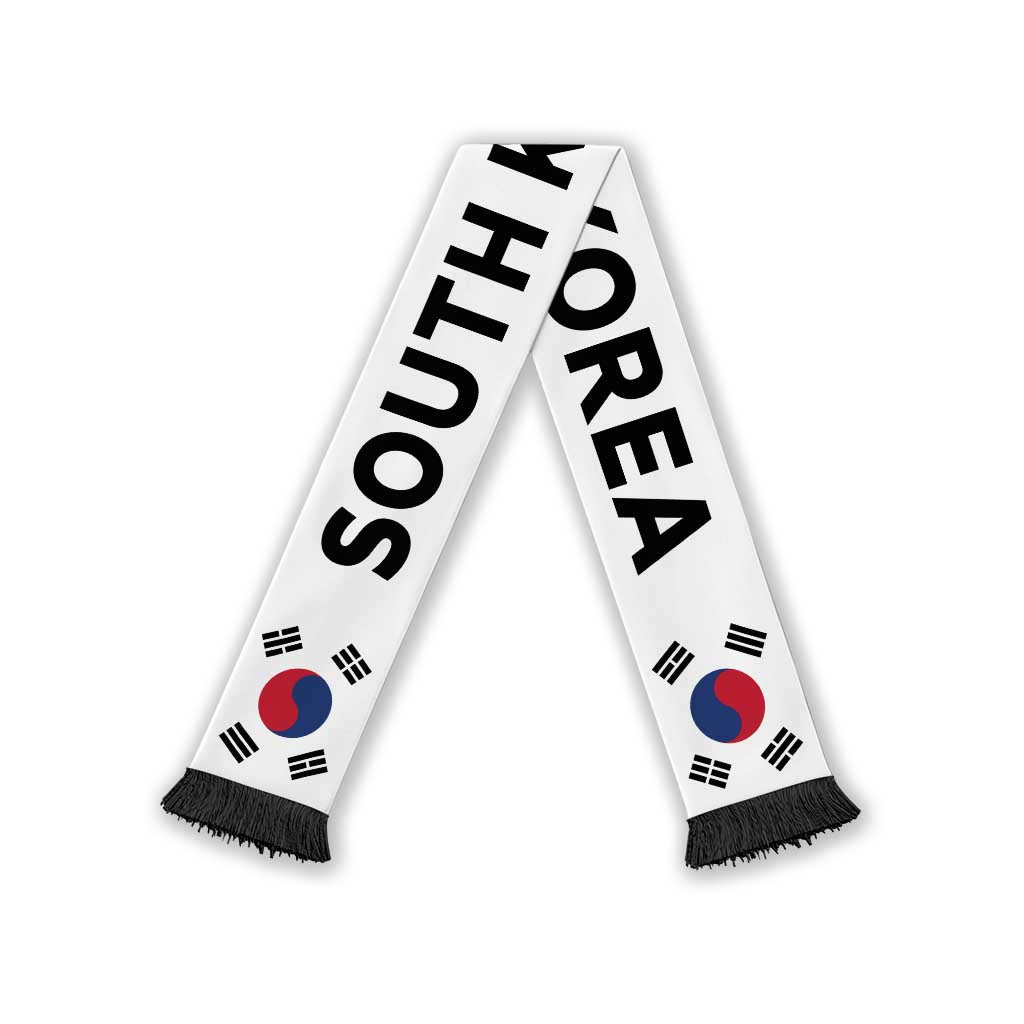 South Korea Football 2026 Soccer Scarf Flag Style