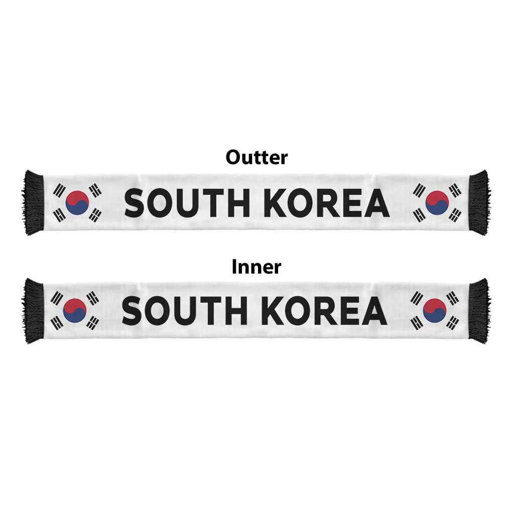 South Korea Football 2026 Soccer Scarf Flag Style