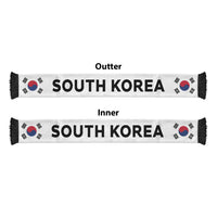 South Korea Football 2026 Soccer Scarf Flag Style