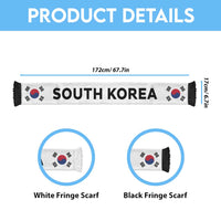South Korea Football 2026 Soccer Scarf Flag Style