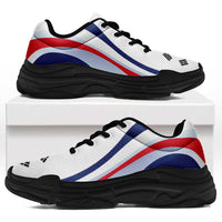 South Korea Football Chunky Sneakers Flag-Inspired Curve Style