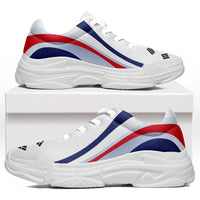 South Korea Football Chunky Sneakers Flag-Inspired Curve Style
