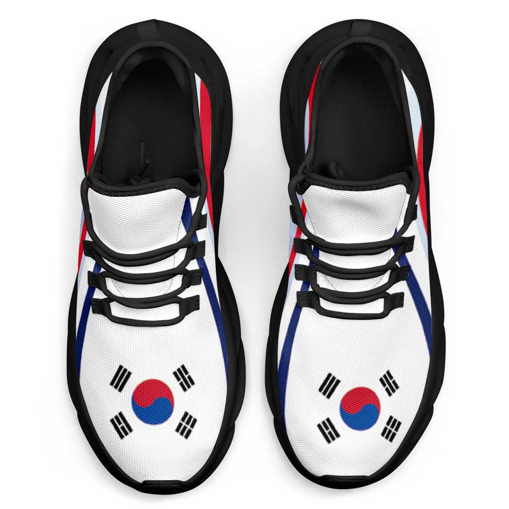 South Korea Football Clunky Sneakers Flag-Inspired Curve Style