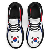 South Korea Football Clunky Sneakers Flag-Inspired Curve Style