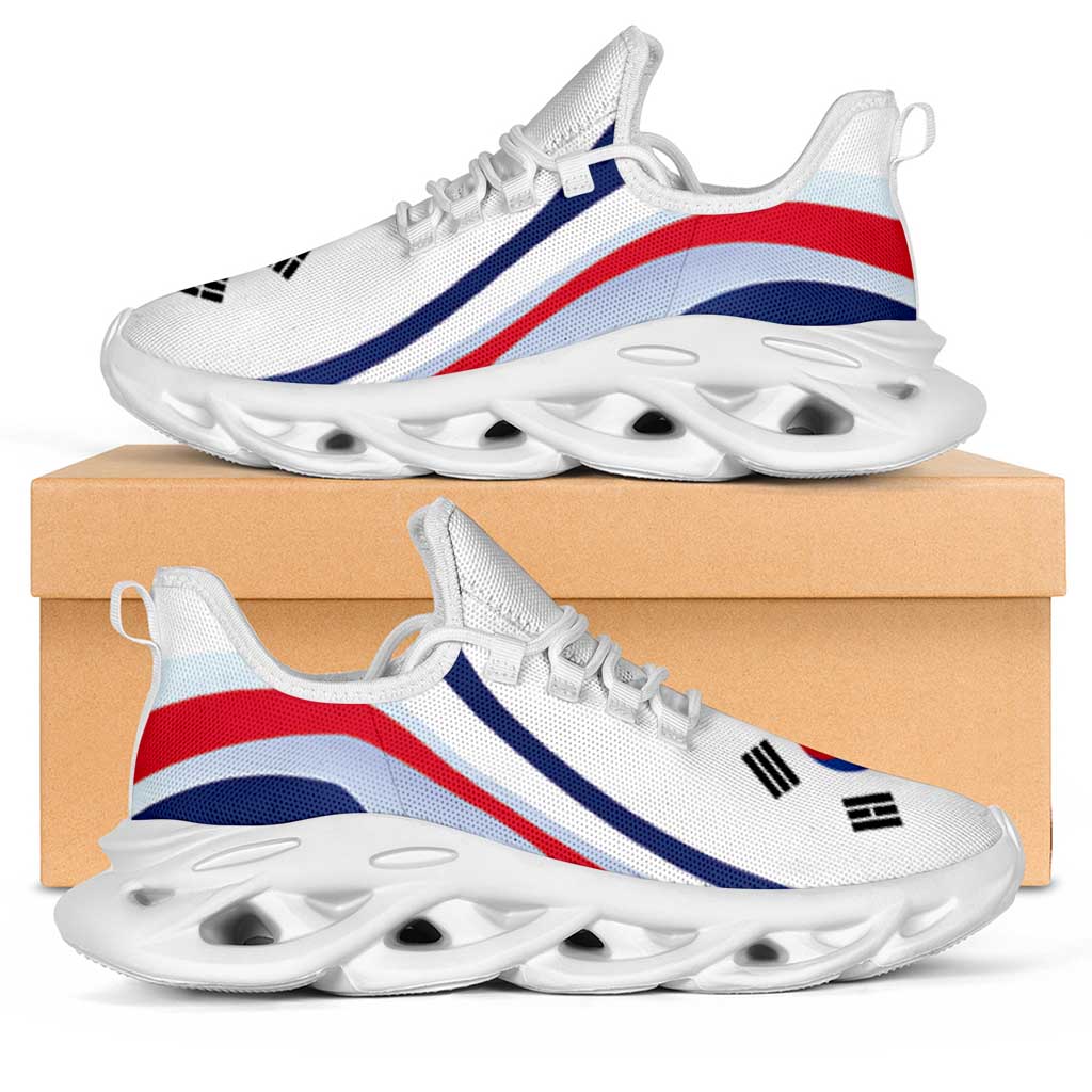 South Korea Football Clunky Sneakers Flag-Inspired Curve Style