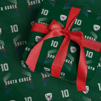 South Korea Soccer Sports Graphic Number 10 Jersey Style Wrapping Paper Roll Proud Korean Football Fans Game Day Pride