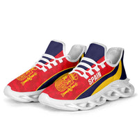 Spain 2026 Football Clunky Sneakers La Roja Grunge Curve Stylized - Wonder Print Shop