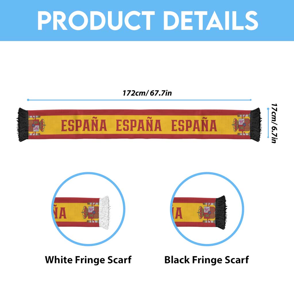 Spain 2026 World Football Soccer Scarf Go Champions