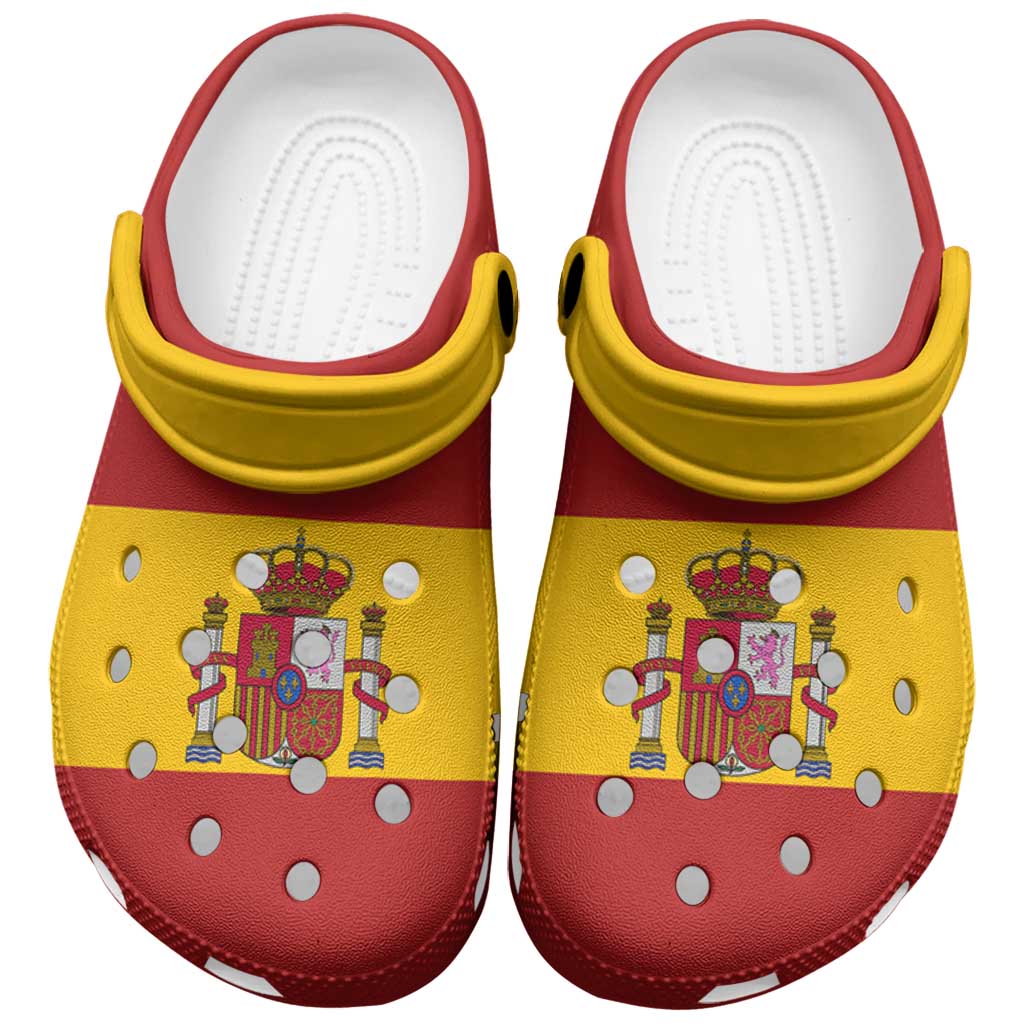 Spain Clogs Shoes Flag Color Inspiration - Wonder Print Shop