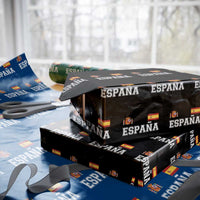 Spain Espana Wrapping Paper Roll Vintage Spanish Flag Royal Crest Graphic