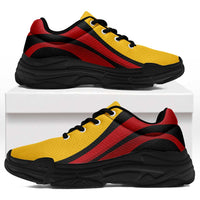 Spain Football Chunky Sneakers Flag-Inspired Curve Style