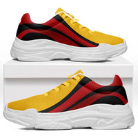 Spain Football Chunky Sneakers Flag-Inspired Curve Style