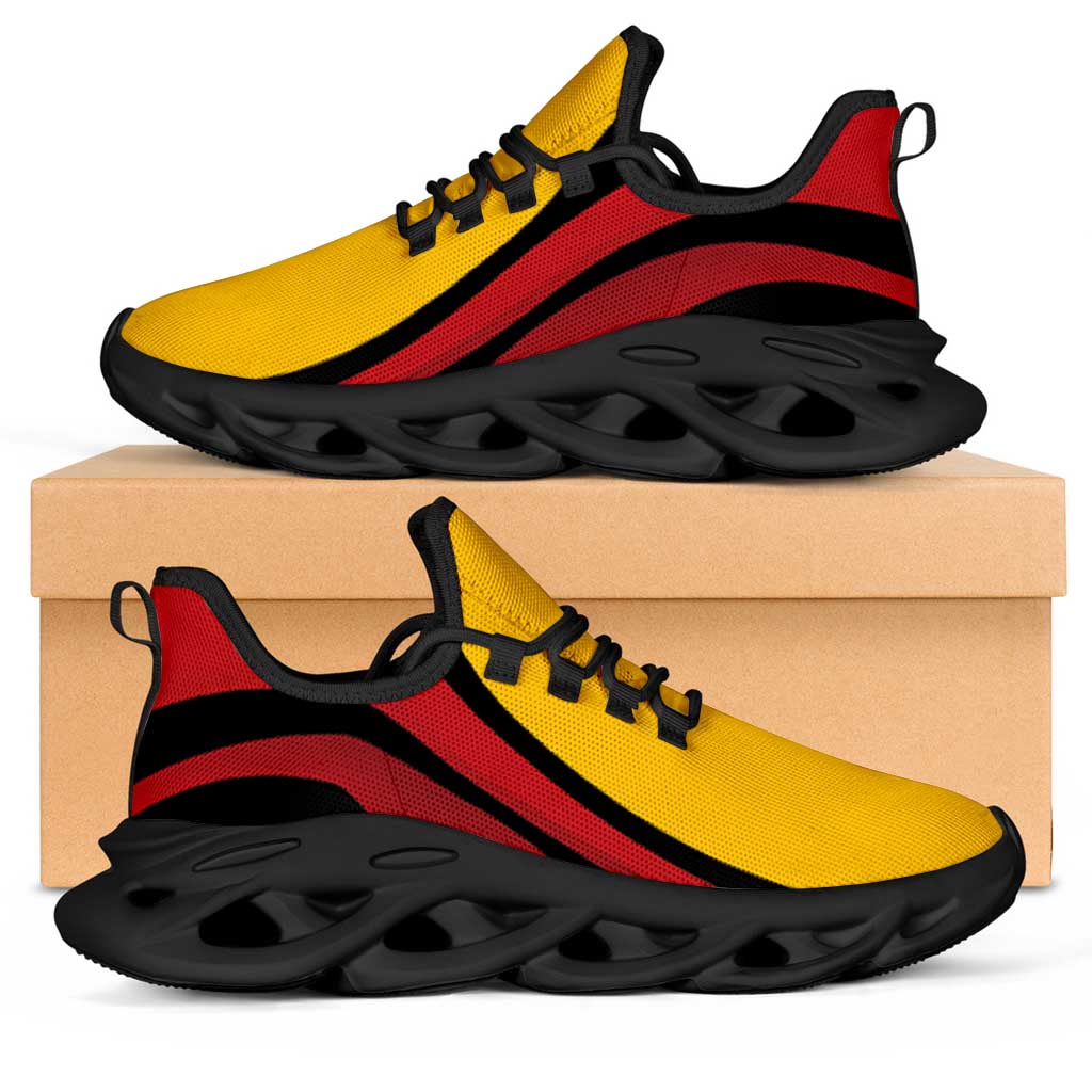 Spain Football Clunky Sneakers Flag-Inspired Curve Style