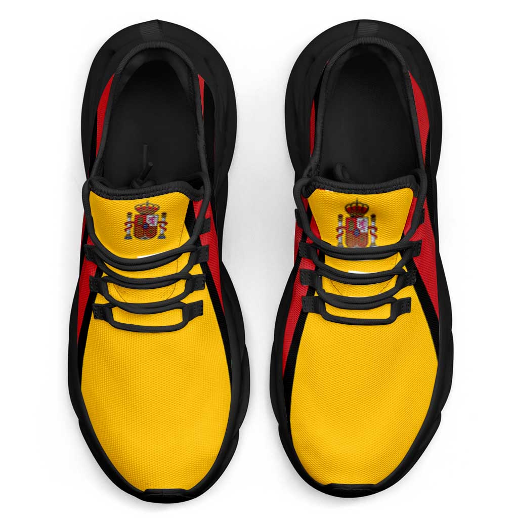 Spain Football Clunky Sneakers Flag-Inspired Curve Style