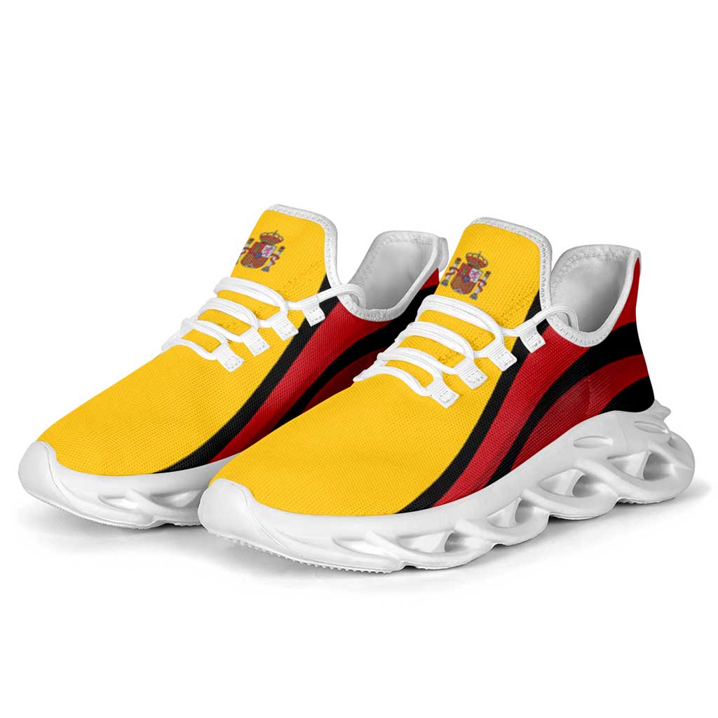 Spain Football Clunky Sneakers Flag-Inspired Curve Style
