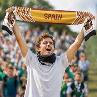 Spain Football Nations 2026 Soccer Scarf Sporty Pattern