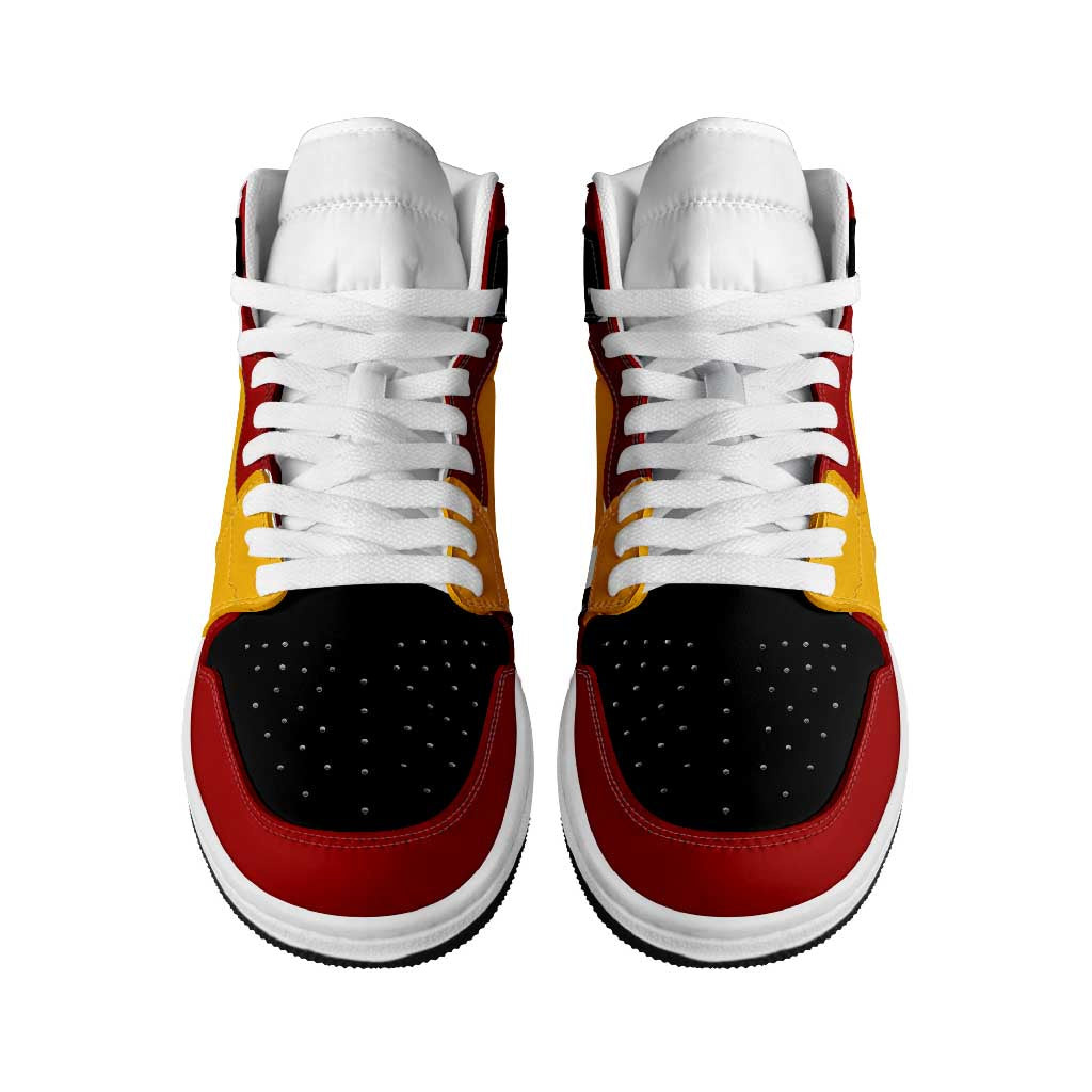 Spain High Sneakers AJ1 Classic National Flag Style - Wonder Print Shop