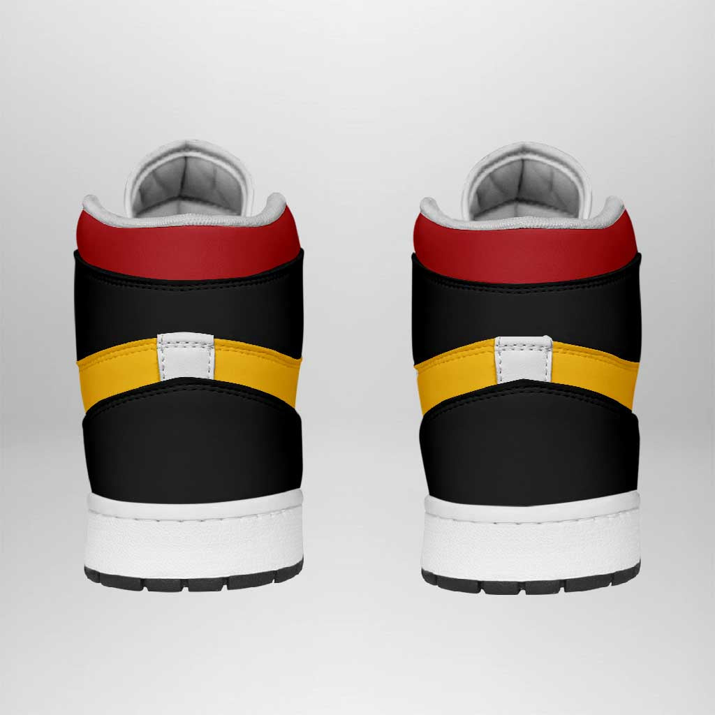 Spain High Sneakers AJ1 Classic National Flag Style - Wonder Print Shop