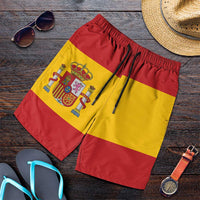 Spain Shorts for Men National Flag Colors - Wonder Print Shop