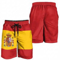 Spain Shorts for Men National Flag Colors - Wonder Print Shop