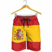 Spain Shorts for Men National Flag Colors - Wonder Print Shop