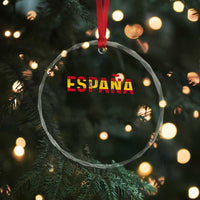 Spain Spanish Flag Espana Pride Crystal Glass Ornament