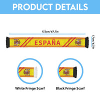 Spain World Football 2026 Soccer Scarf Go La Roja Road To Glory