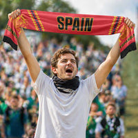 Spain World Football 2026 Soccer Scarf National Pride Never Stops