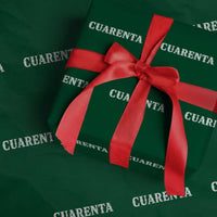 Spanish Mexican 40th Birthday Wrapping Paper Roll Cuarenta 40 Years Old Bday
