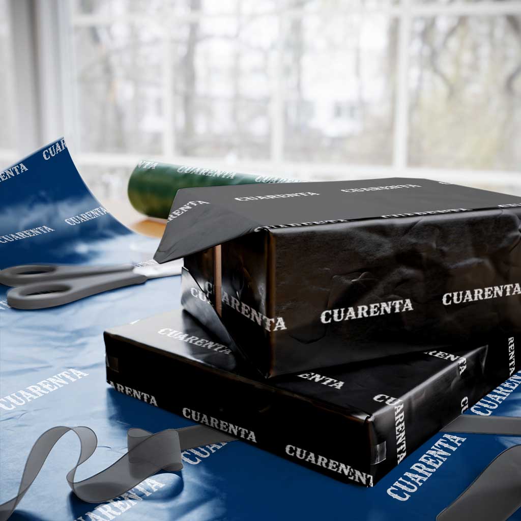 Spanish Mexican 40th Birthday Wrapping Paper Roll Cuarenta 40 Years Old Bday