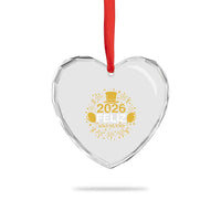 Spanish Mexican New Year 2026 Heart Crystal Glass Ornament Feliz Ano Nuevo NYE Party - Wonder Print Shop