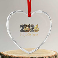 Spanish New Year 2026 Heart Crystal Glass Ornament Feliz Ano Nuevo NYE Party Disco Ball - Wonder Print Shop