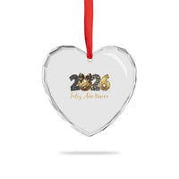 Spanish New Year 2026 Heart Crystal Glass Ornament Feliz Ano Nuevo NYE Party Disco Ball - Wonder Print Shop