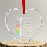 Special Education Heart Crystal Glass Ornament Growth Mindset Positive Inspiration - Wonder Print Shop