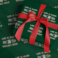 Special Education Wrapping Paper Roll Life Is Hard Visuals Help Sped Teacher - Wonder Print Shop