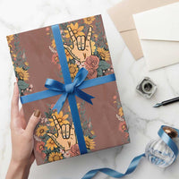 Special Education Wrapping Paper Roll Sign Language ASL Love Needs No Words - Wonder Print Shop
